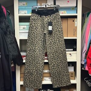 Leopard Print Women Jeans